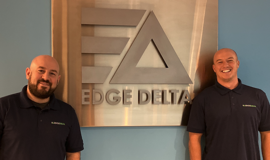 Ozan Unlu and Zach Quiring at Edge Delta HQ